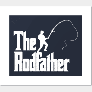 The Rodfather Funny Fisherman Fishing Addicted Gift Posters and Art